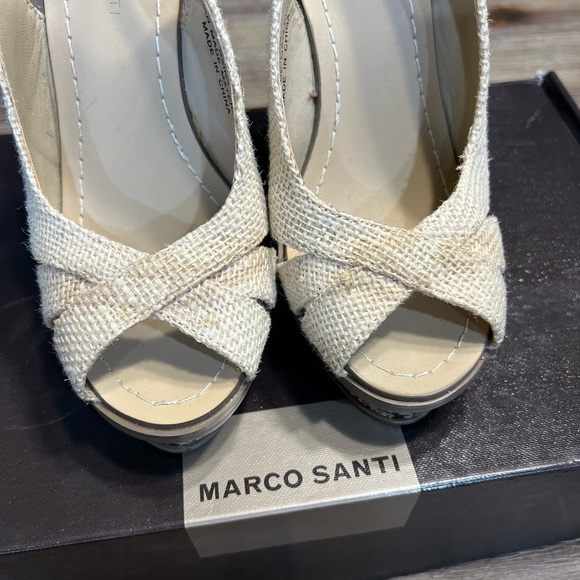 Platform wedge espadrilles, size 5 - Picture 6 of 11